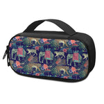 Asian Elephant And Tiger Print Insulin Cooler Travel Case