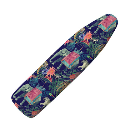 Asian Elephant And Tiger Print Ironing Board Cover