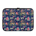 Asian Elephant And Tiger Print Laptop Sleeve