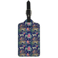 Asian Elephant And Tiger Print Luggage Tag
