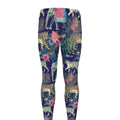 Asian Elephant And Tiger Print Men's Leggings