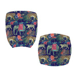 Asian Elephant And Tiger Print Office Chair Cover