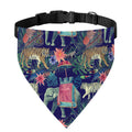 Asian Elephant And Tiger Print Over The Collar Dog Bandana