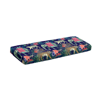 Asian Elephant And Tiger Print Piano Keyboard Cover