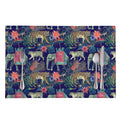 Asian Elephant And Tiger Print Placemat