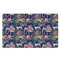 Asian Elephant And Tiger Print Polyester Doormat