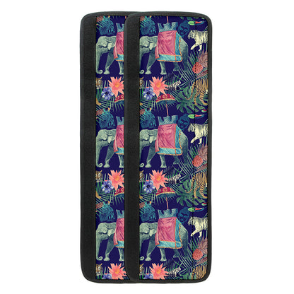 Asian Elephant And Tiger Print Refrigerator Handle Covers