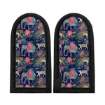 Asian Elephant And Tiger Print Skillet Handle Cover