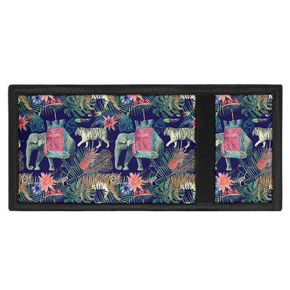 Asian Elephant And Tiger Print Trifold Wallet