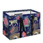 Asian Elephant And Tiger Print Utility Tote Bag