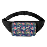 Asian Elephant And Tiger Print Waist Bag