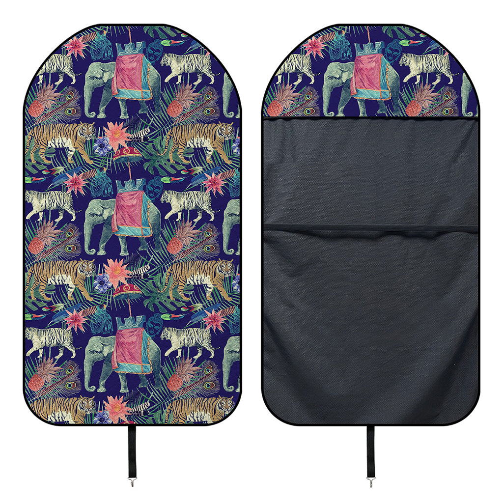 Asian Elephant And Tiger Print Waterproof Car Seat Cover
