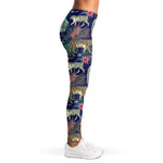 Asian Elephant And Tiger Print Women's Leggings