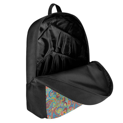 Asian Paisley Pattern Print 17 Inch Backpack