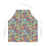 Asian Paisley Pattern Print Adjustable Apron