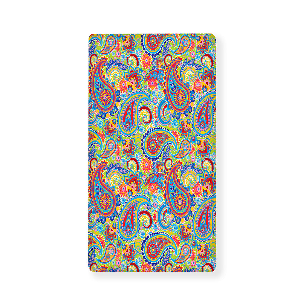 Asian Paisley Pattern Print Baby Crib Sheet
