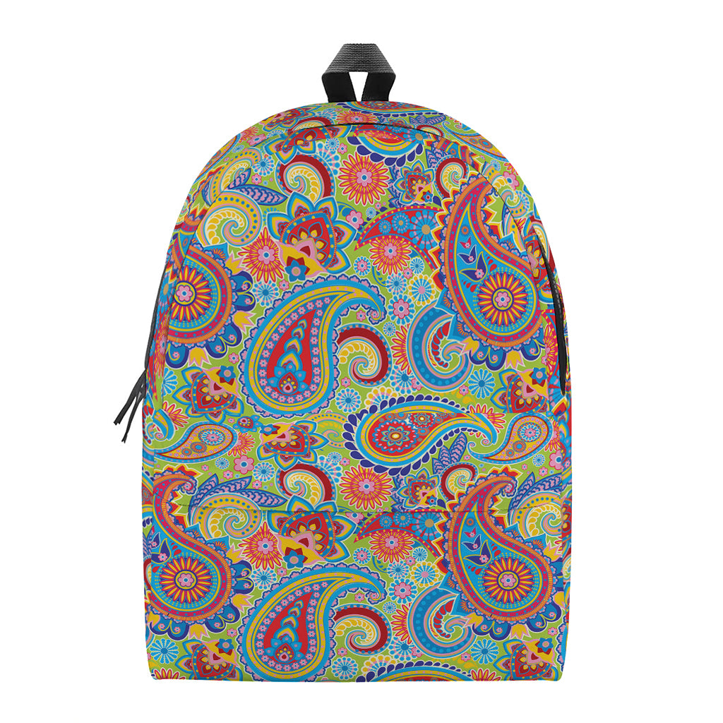 Asian Paisley Pattern Print Backpack
