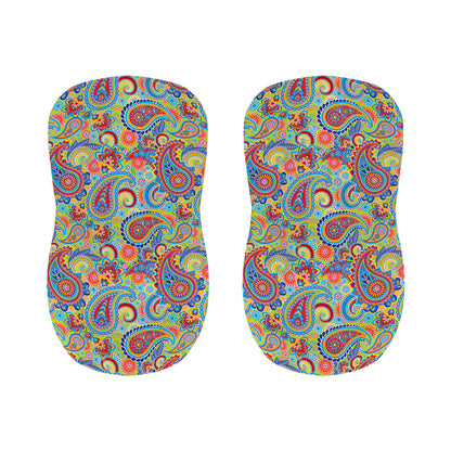 Asian Paisley Pattern Print Bar Stool Covers