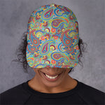 Asian Paisley Pattern Print Baseball Cap