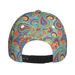 Asian Paisley Pattern Print Baseball Cap