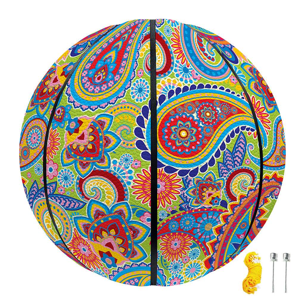 Asian Paisley Pattern Print Basketball