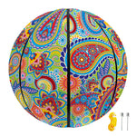 Asian Paisley Pattern Print Basketball