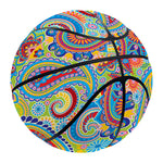 Asian Paisley Pattern Print Basketball