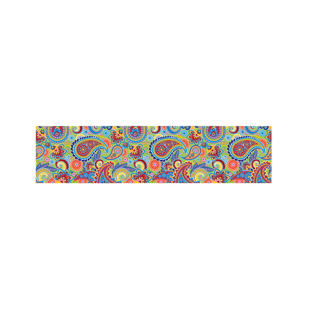 Asian Paisley Pattern Print Bed Runner