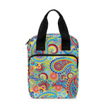 Asian Paisley Pattern Print Bible Tote Bag