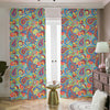 Asian Paisley Pattern Print Blackout Pencil Pleat Curtains