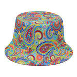 Asian Paisley Pattern Print Bucket Hat