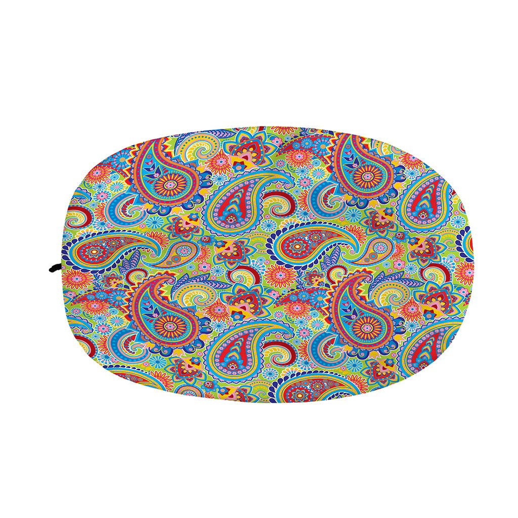 Asian Paisley Pattern Print Car Side Mirror Covers