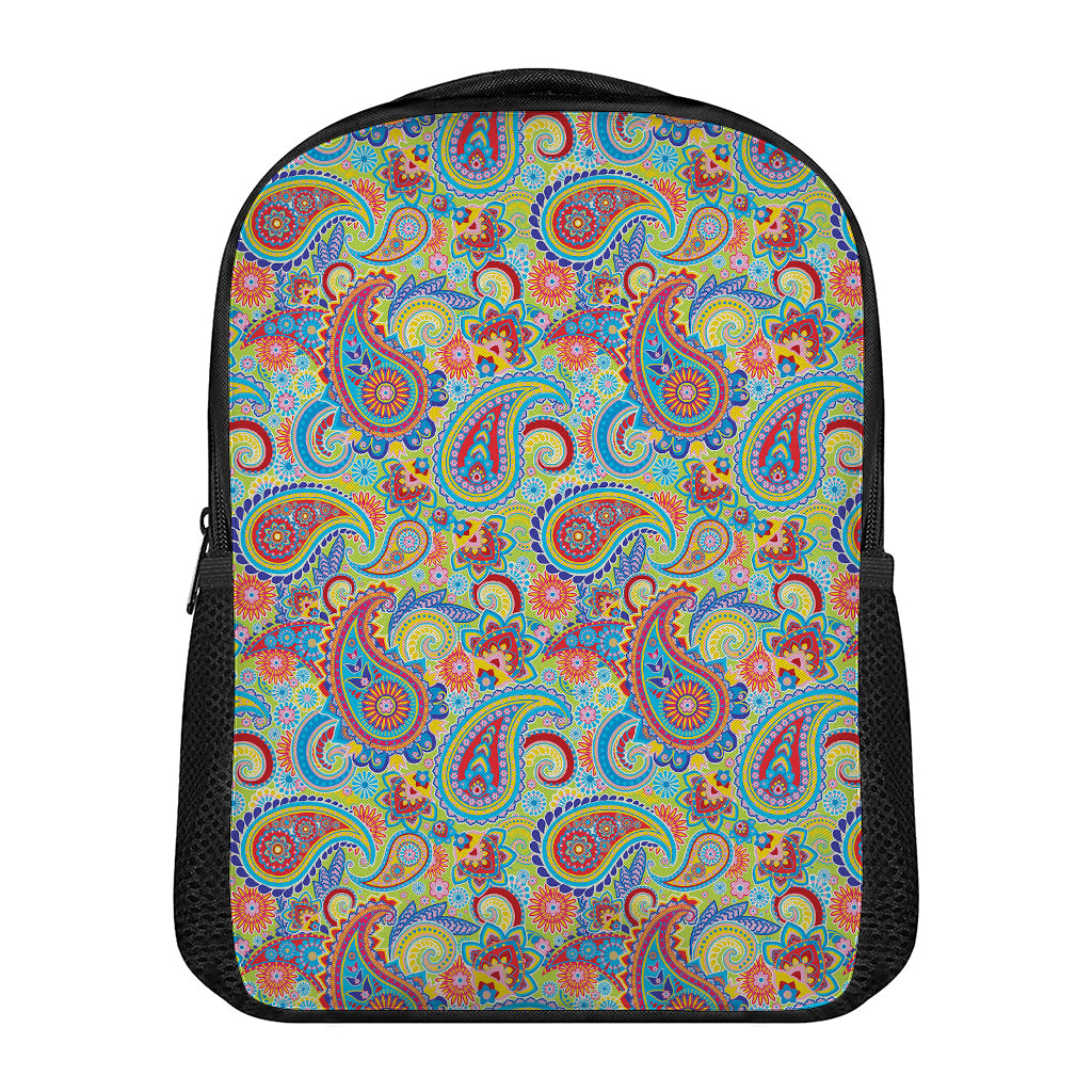 Asian Paisley Pattern Print Casual Backpack