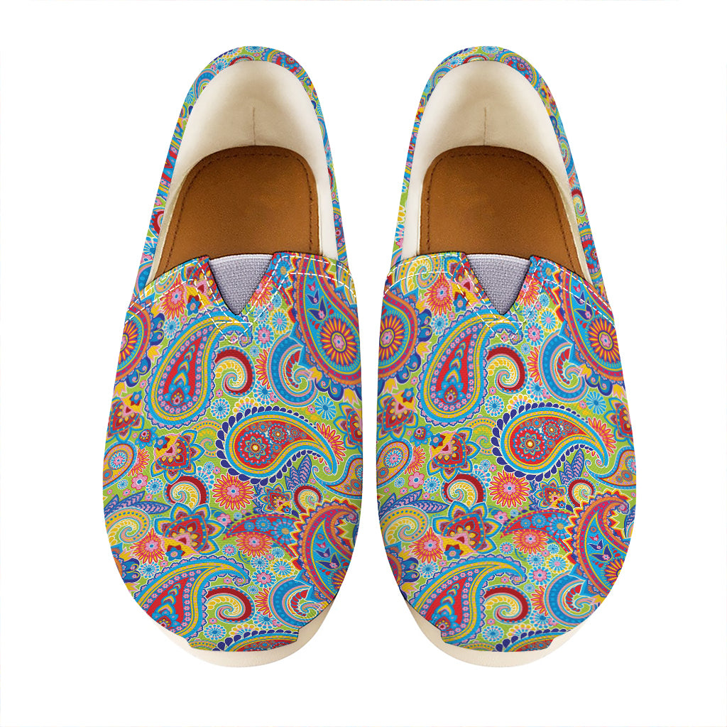 Asian Paisley Pattern Print Casual Shoes