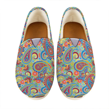 Asian Paisley Pattern Print Casual Shoes