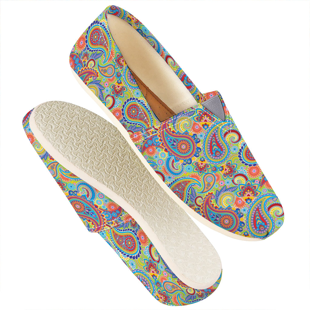 Asian Paisley Pattern Print Casual Shoes