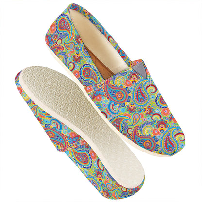 Asian Paisley Pattern Print Casual Shoes