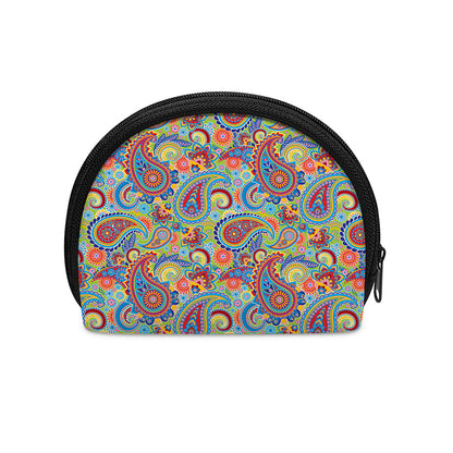 Asian Paisley Pattern Print Coin Purse