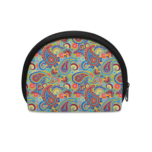 Asian Paisley Pattern Print Coin Purse