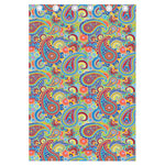 Asian Paisley Pattern Print Curtain
