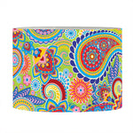 Asian Paisley Pattern Print Drum Lamp Shade