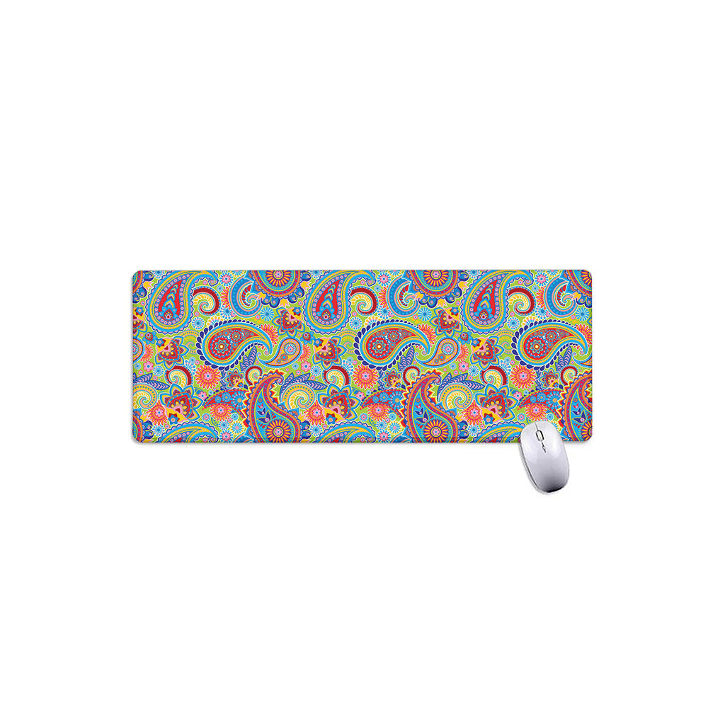 Asian Paisley Pattern Print Extended Mouse Pad
