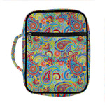 Asian Paisley Pattern Print Front Pocket Bible Bag