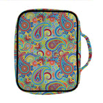 Asian Paisley Pattern Print Front Pocket Bible Bag