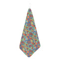 Asian Paisley Pattern Print Hand Towel
