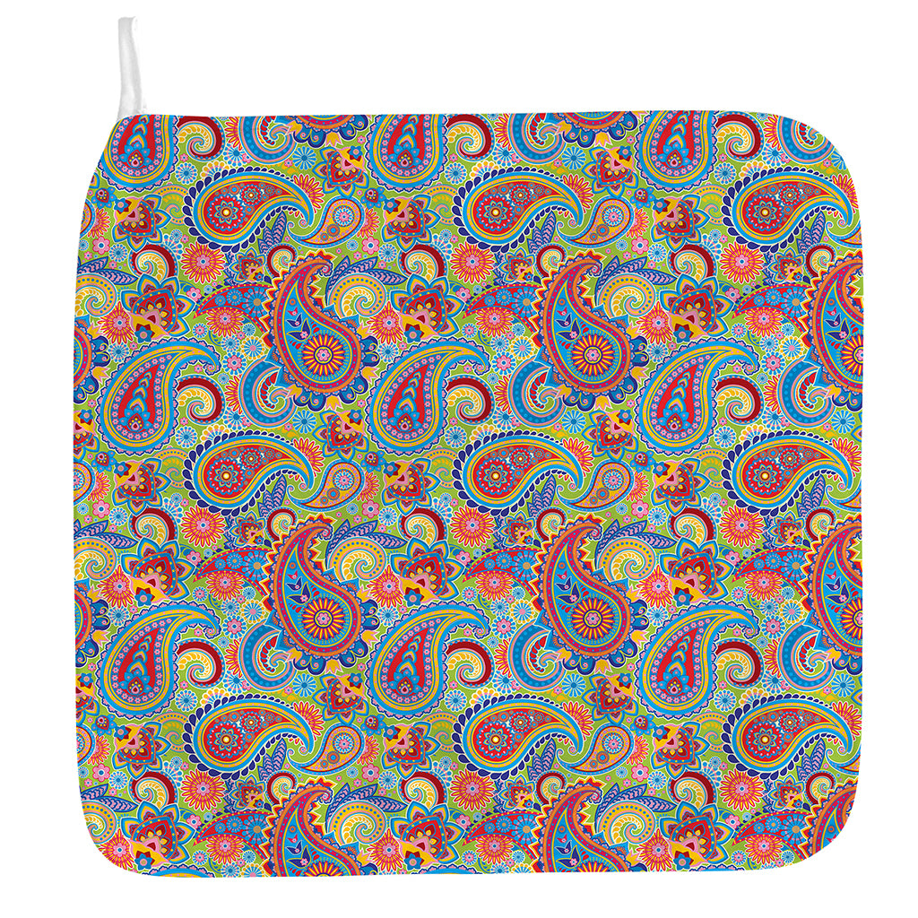 Asian Paisley Pattern Print Hand Towel