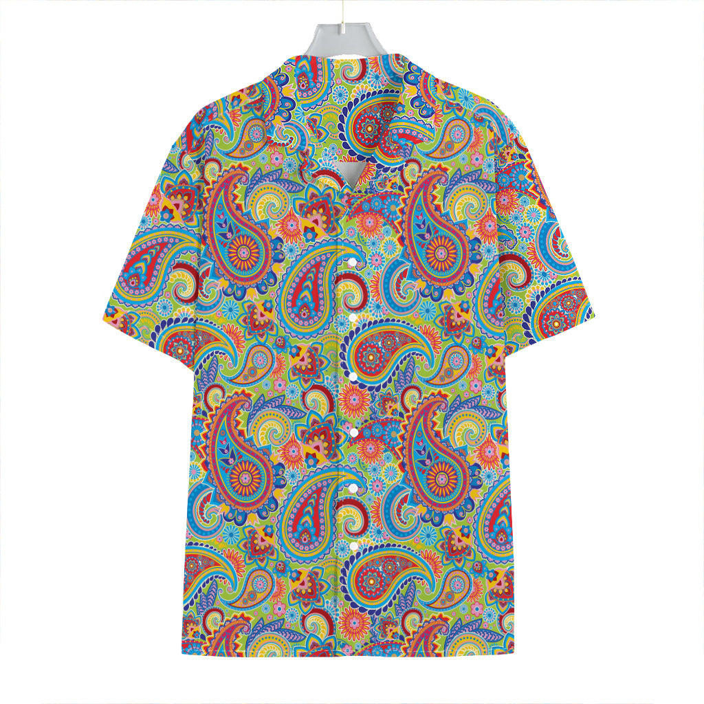 Asian Paisley Pattern Print Hawaiian Shirt