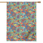 Asian Paisley Pattern Print House Flag