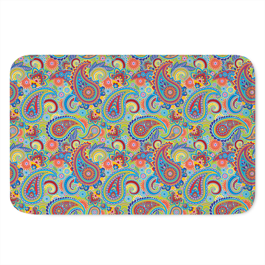 Asian Paisley Pattern Print Indoor Door Mat