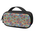 Asian Paisley Pattern Print Insulin Cooler Travel Case